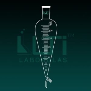 6890-Separating Funnel, Squibb shape, With Graduation, With Needle valve Stopcock, ISO