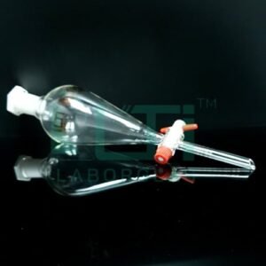 6900-Separating Funnel, Squibb shape, Without Graduation, PTFE Stopcock, ISO