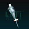 6910-Separating Funnel, Squibb shape, With Graduation, PTFE Stopcock, ISO