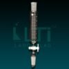7010-Separating Funnel, Cylindrical, Graduated, PTFE Plug with Lower Joint, ASTM