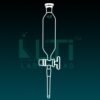 7020-Separating Funnel, Cylindrical, Solid Glass Stopcock, DIN/ISO