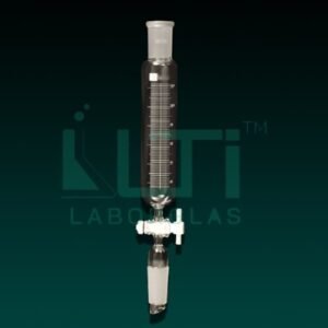 7060-Separating Funnel, Cylindrical with stem inside cone, PTFE Stopcock, DIN/ISO