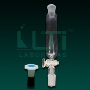 7160-Pressure Equalizing Funnels, Cylindrical, Solid Glass Stopcock, DIN/ISO