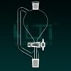 7180-Pressure Equalizing Funnels, Pear Shape, Solid Glass Stopcock, DIN/ISO