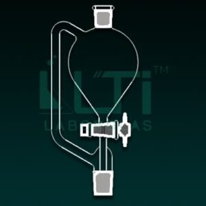 7180-Pressure Equalizing Funnels, Pear Shape, Solid Glass Stopcock, DIN/ISO