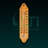 9330-THERMOMETER WALL, WOODEN BASE