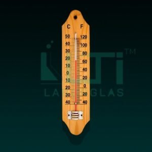 9330-THERMOMETER WALL, WOODEN BASE